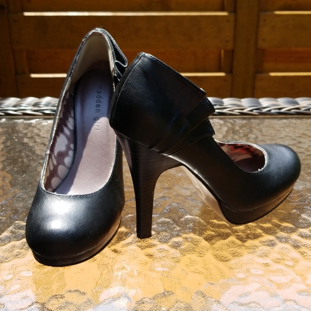 Madden Girl Platform Heels with Pleated Detail